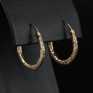 14k Gold hoop earrings